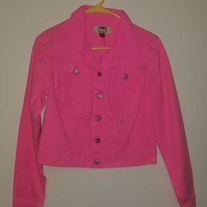 🍔 3 for $15.   Pink Jean Jacket